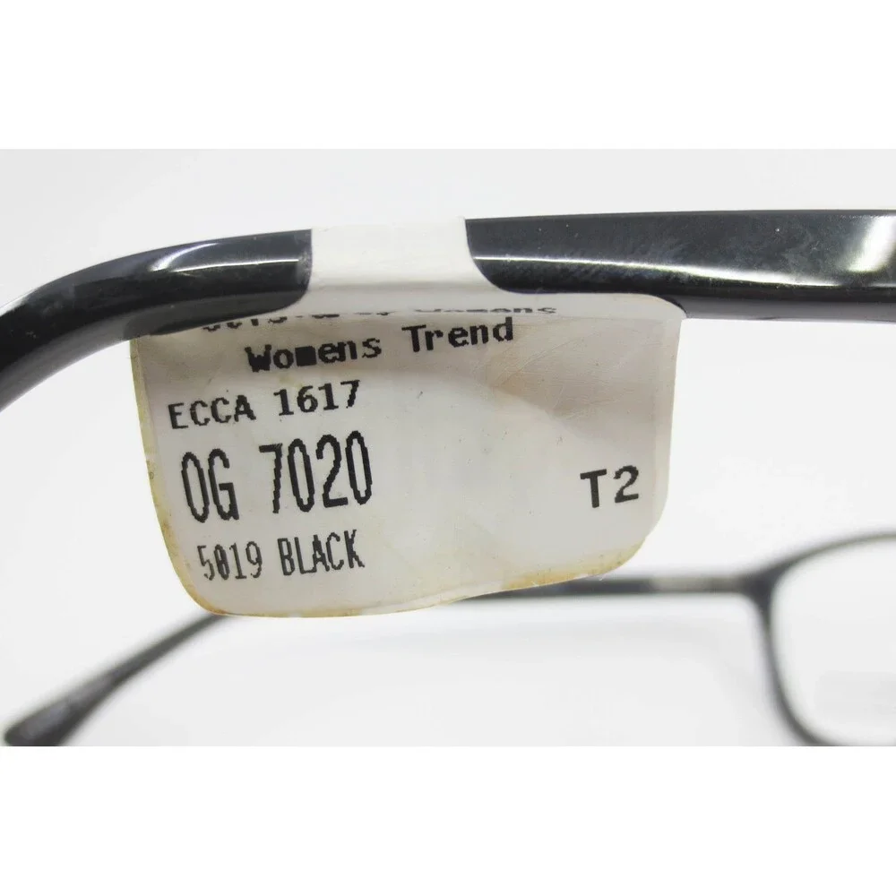 Otis + Grey OG7020 BK 50-19-140 Black Rectangular Eyeglasses Frames Womens Trend